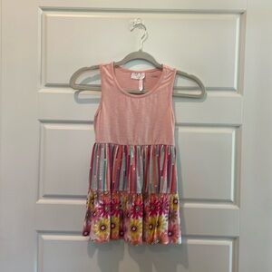 Girls 435 by Matilda Jane Peach Floral Tank Size 10